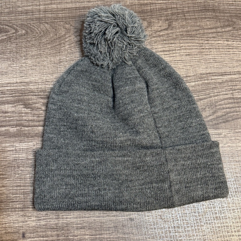 Grey Goose Beanie Puff Ball Hat Toboggan French Vodka Gray Embroidered Augusta - Picture 3 of 4